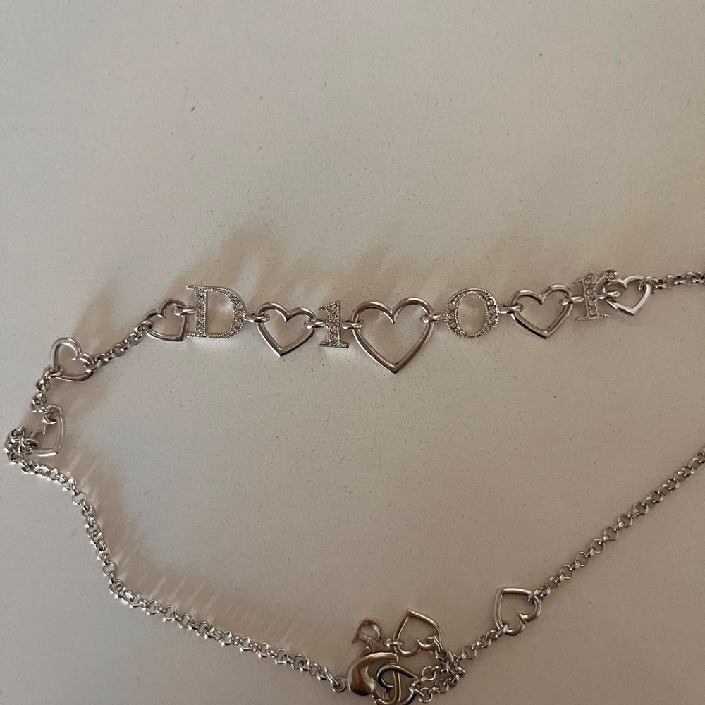 DIOR LOVE HEART NECKLACE - Picture 7 of 8